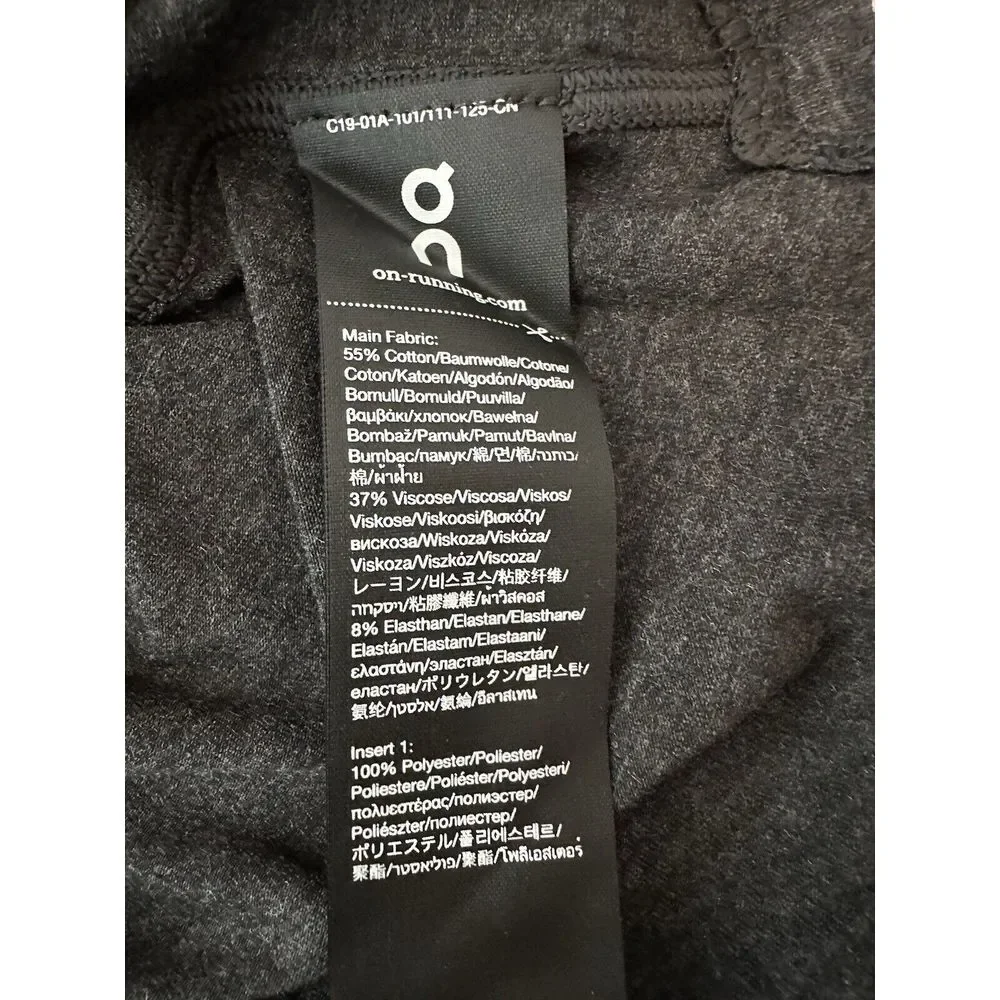 On Cloud T-Shirt R.O.C Men's Small Black Athletic Outdoor Gym Stretch NWT - Picture 5 of 10
